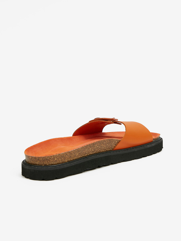 Ojju Narančaste ženske kožne papuče OJJU