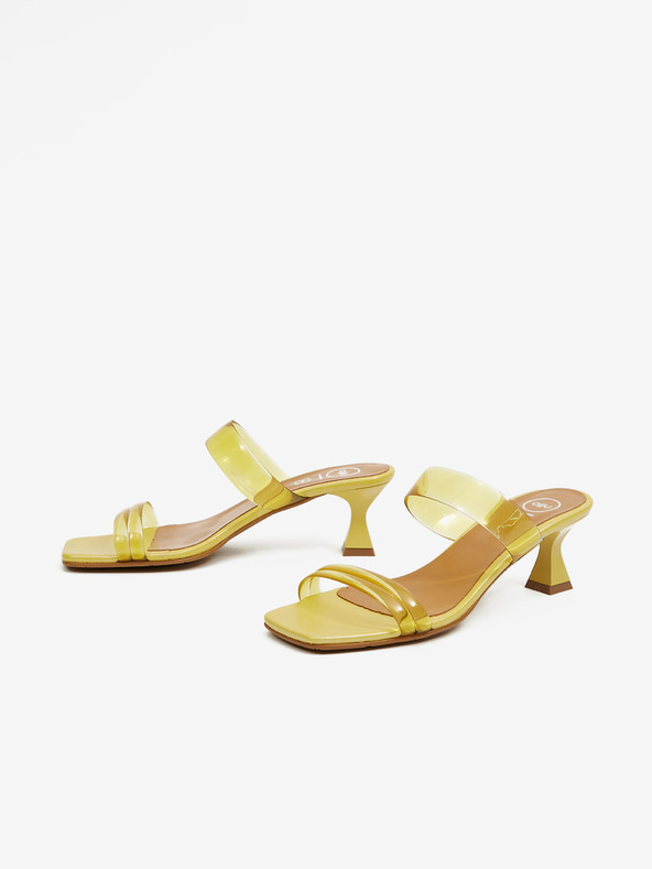 Ojju Žute ženske papuče sa petom OJJU