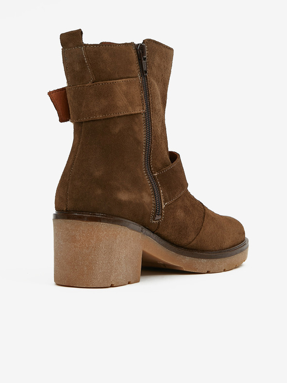 Ojju Smeđe gležnjače od brušene kože OJJU