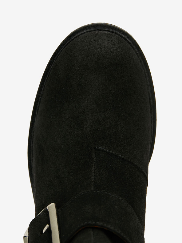 Ojju Crne gležnjače od brušene kože OJJU