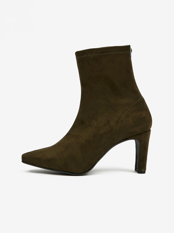 Ojju Gležnjače kaki boje od brušene kože OJJU