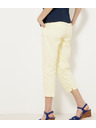 CAMAIEU Svijetlo žute skraćene hlače