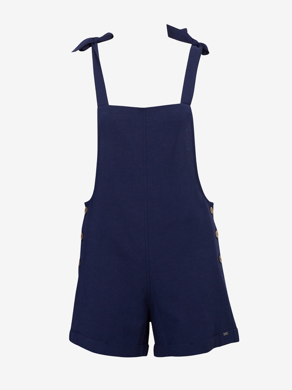 ZOOT.lab Tamnoplave ženske lanene kratke hlače s kopčom ZOOT.lab Paulina