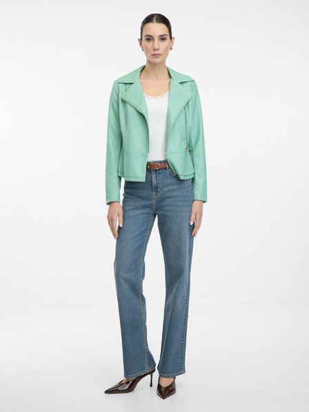Orsay Svijetlozelena ženska jakna od imitacije kože ORSAY