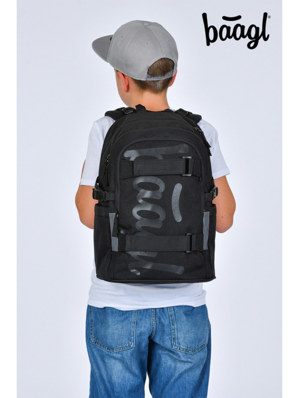 BAAGL  BAAGL Školski ruksak Skate Uni crni