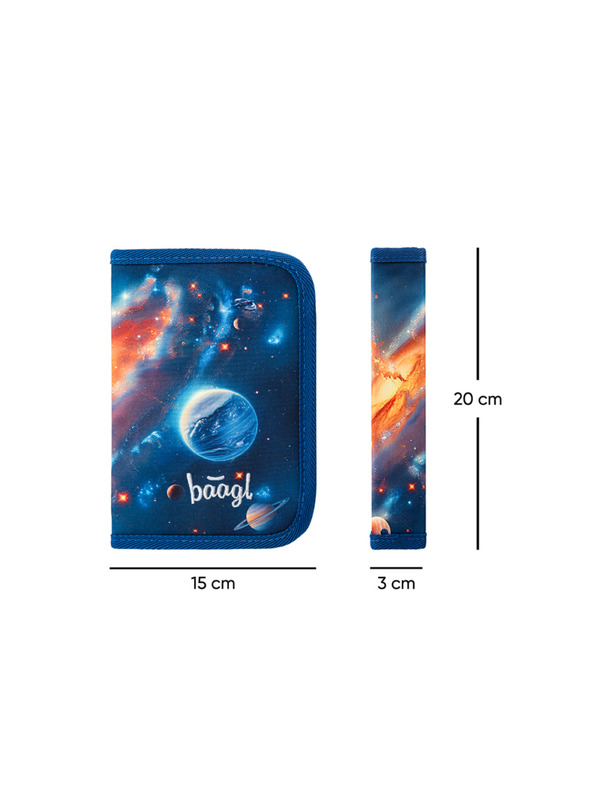 BAAGL  BAAGL SET 3 AIRY Svemir: ruksak, pernica, vrećica