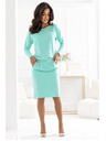 numoco Mint dukserica haljina s dugim rukavima i džepovima