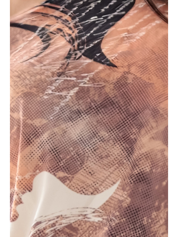 numoco Uzorirana sportska haljina s džepovima i vezivanjem