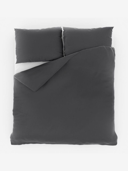 Kvalitex Francuska muslin posteljina 240x200, 70x90cm tamnosiva Kvalitex