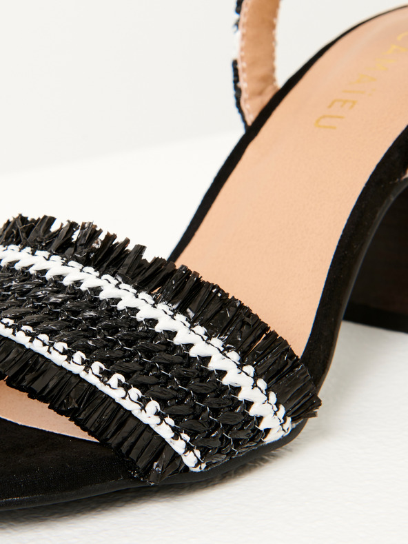 CAMAIEU Crne kožne cipele CAMAIEU