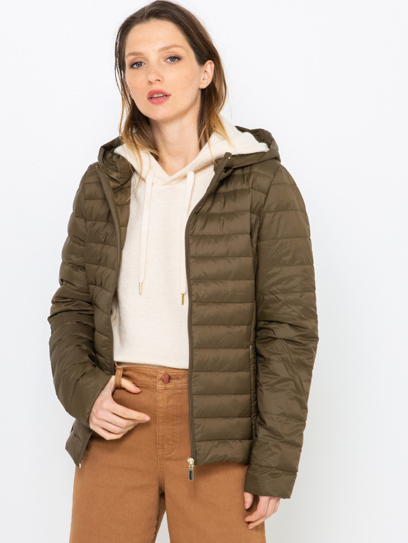 CAMAIEU Khaki prošivena jakna CAMAIEU