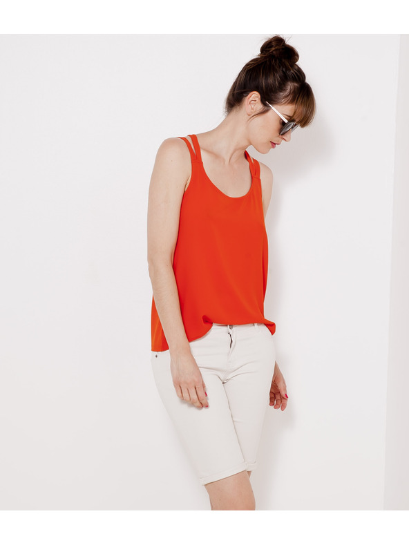 CAMAIEU Bijele kratke hlače CAMAIEU