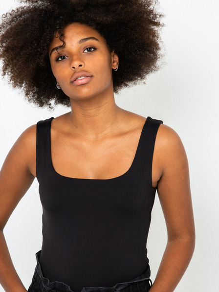 CAMAIEU Crna majica na bretele