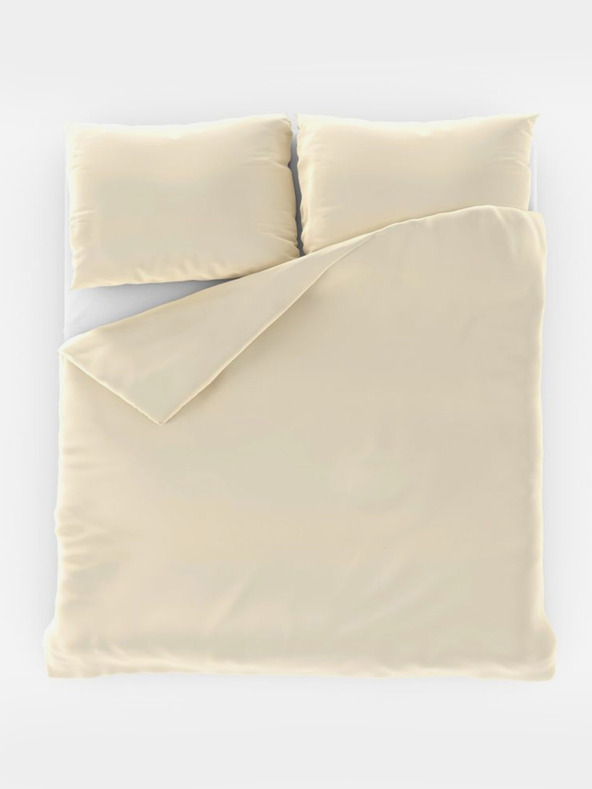 Kvalitex Satenski francuski komplet posteljine LUXURY COLLECTION 1+2, 220x200, 70x90cm krem