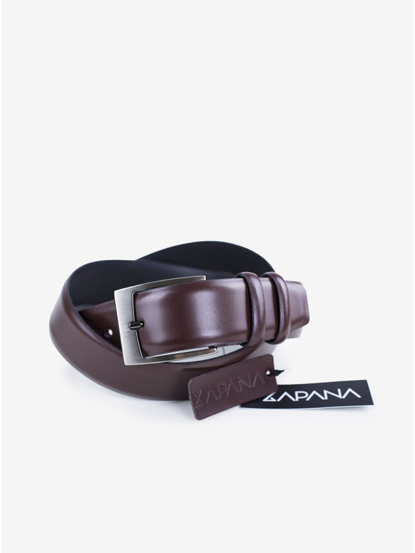 Zapana Tamno smeđi muški kožni remen Zapana Flow