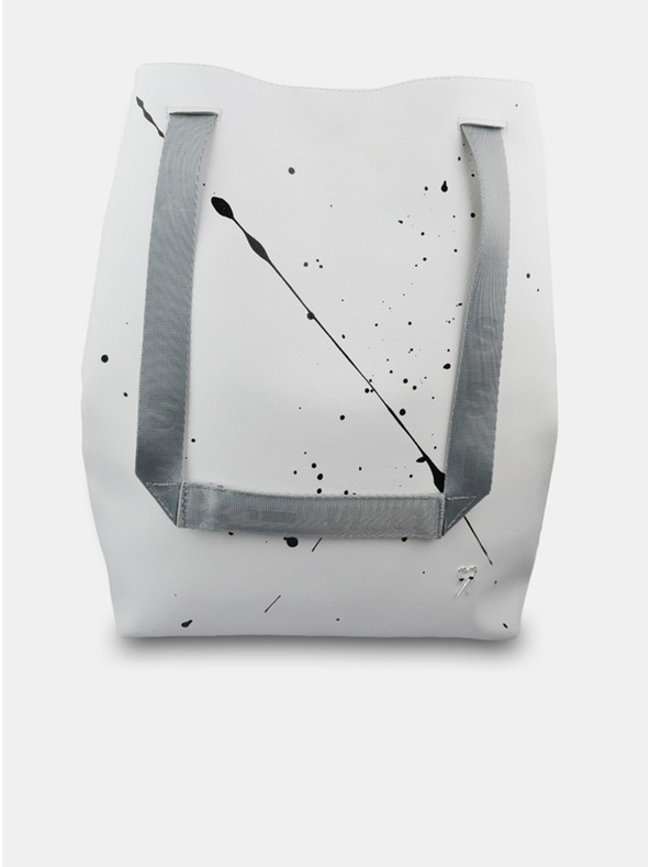 Xiss Bijeli ženski ruksak s uzorkom Xiss Splashed White City Red