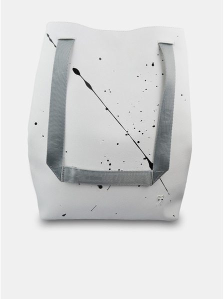 Xiss Bijeli ženski ruksak s uzorkom Xiss Splashed White City Red