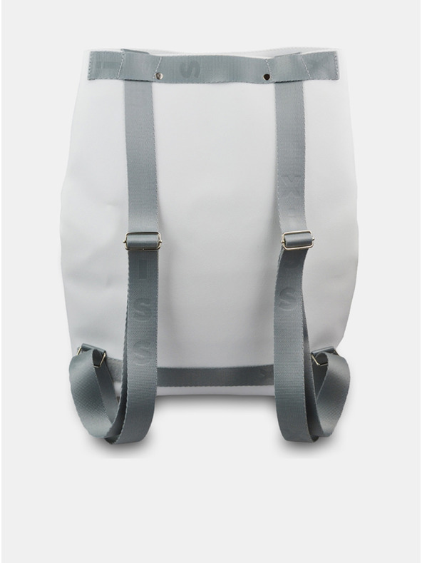 Xiss Bijeli ženski ruksak s uzorkom Xiss Splashed White City Red