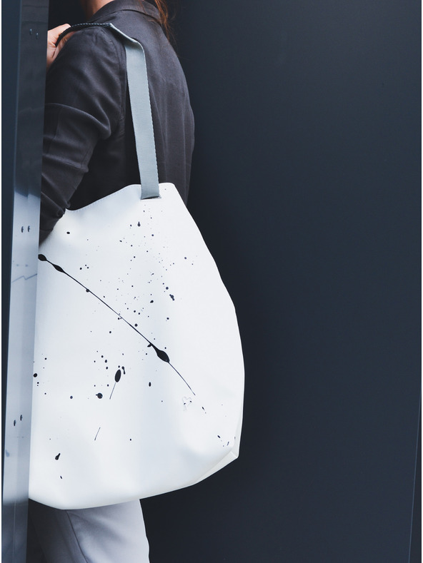 Xiss Bijeli ženski ruksak s uzorkom Xiss Splashed White City Red