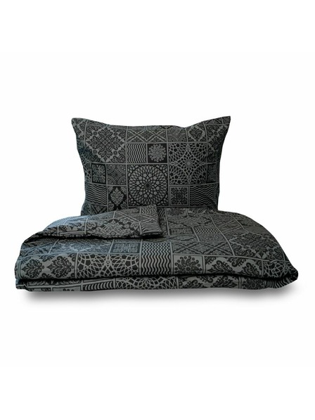 Kvalitex Francuski pamučni set posteljine renforcé 220x200, 70x90cm TOKYO crni