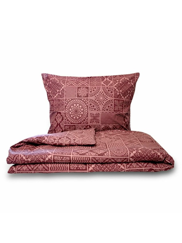 Kvalitex Produžena pamučna posteljina renforcé 140x220, 70x90cm TOKYO bordo