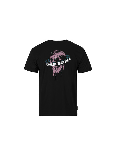 Horsefeathers Majica Orbit crna HORSEFEATHERS