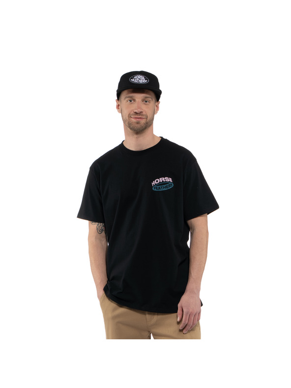 Horsefeathers Majica Orbit crna HORSEFEATHERS