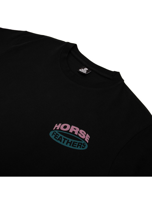Horsefeathers Majica Orbit crna HORSEFEATHERS