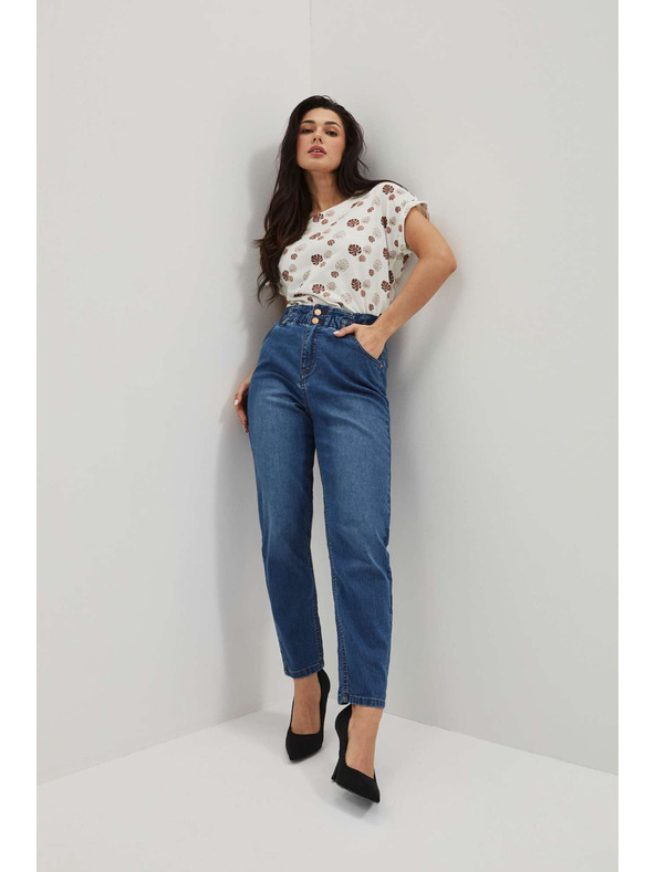 Moodo Ženske traperice Moodo – tamno plave