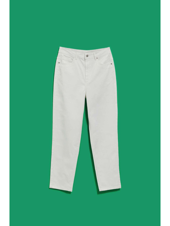 Moodo Bijele ženske mom traperice Moodo