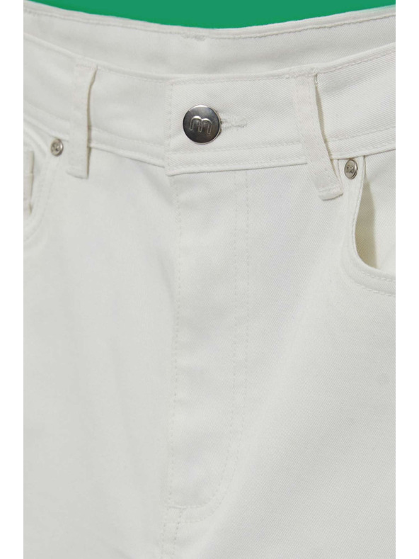 Moodo Bijele ženske mom traperice Moodo