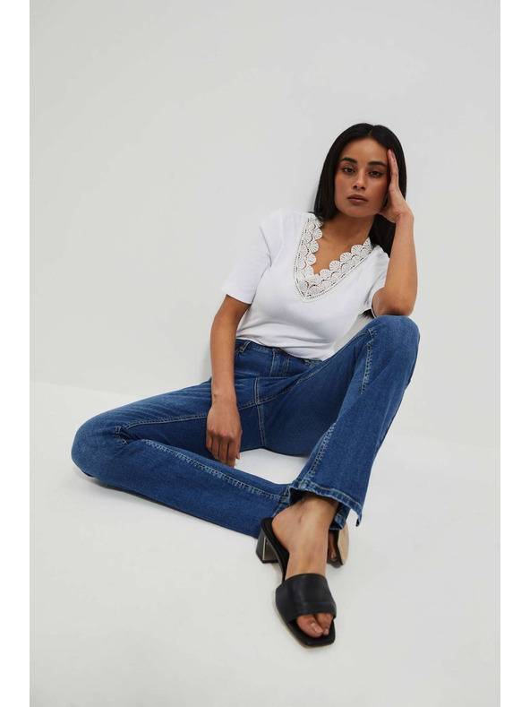 Moodo Ženske traperice Moodo – crne