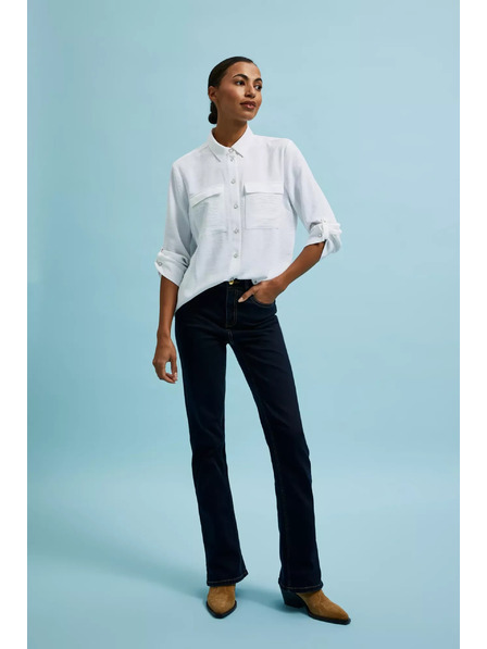 Moodo Ženske traperice Moodo – tamno plave