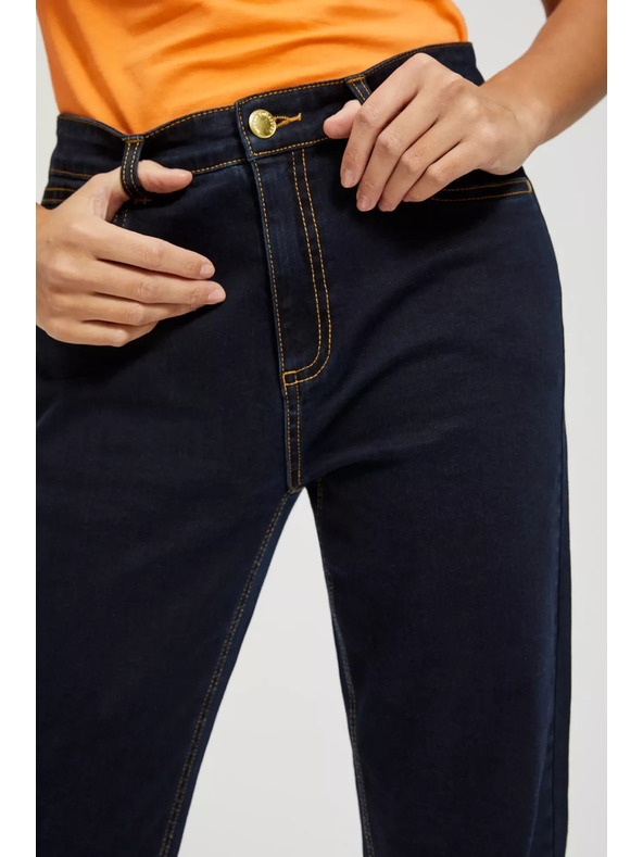 Moodo Ženske traperice Moodo – tamno plave