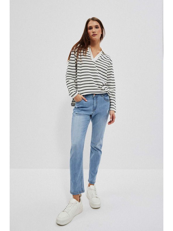 Moodo Ženske traperice Moodo – svijetlo plave