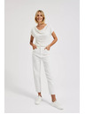 Moodo Ženske traperice Moodo – off white