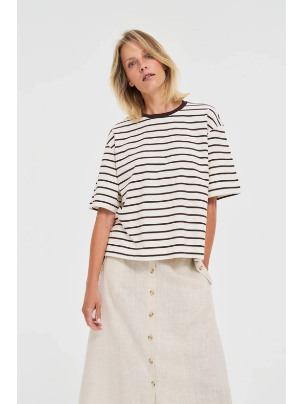 Moodo Moodo ženska majica na pruge