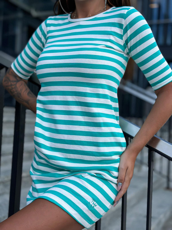 Edoti Tunika mini haljina basic - zelena