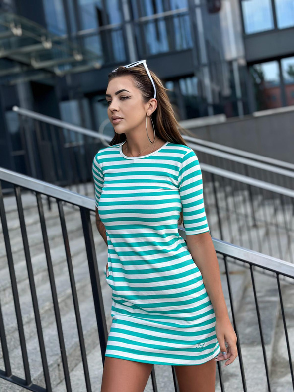 Edoti Tunika mini haljina basic - zelena