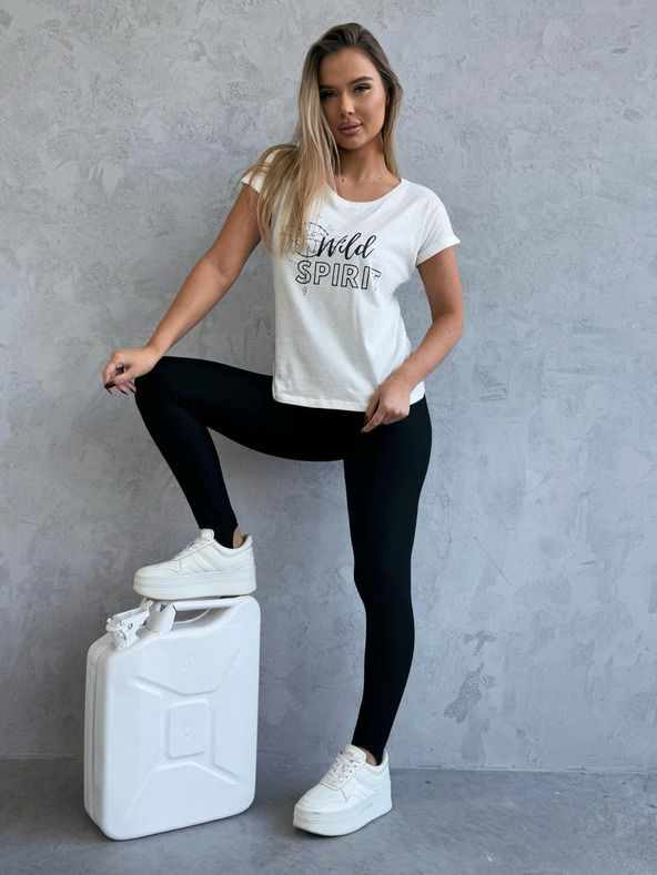 Edoti Majica s tiskom - krem boja