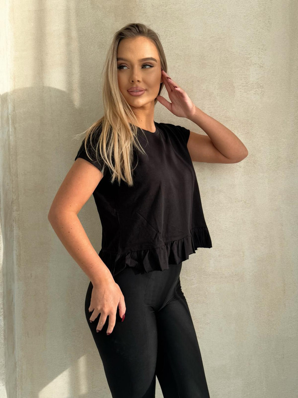 Edoti Majica s volanom - crna