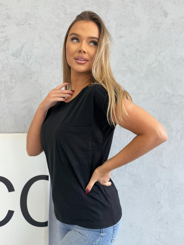 Edoti Majica s džepom - crna