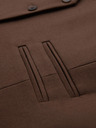 Ombre Clothing Muški smeđi odijelo prsluk s klasičnim detaljima i postavom