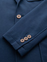 Ombre Clothing Muški plavi sako SLIM s finom teksturom