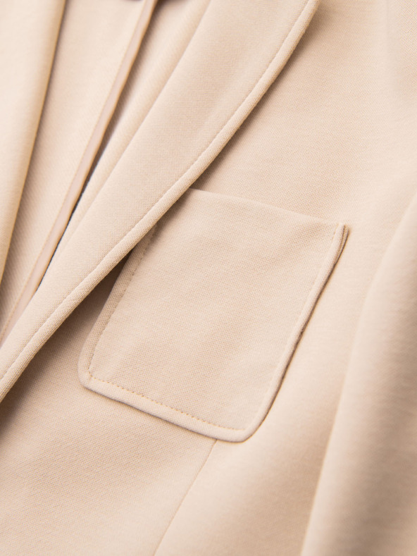 Ombre Clothing Muški bež sako SLIM od fino strukturiranog pletiva