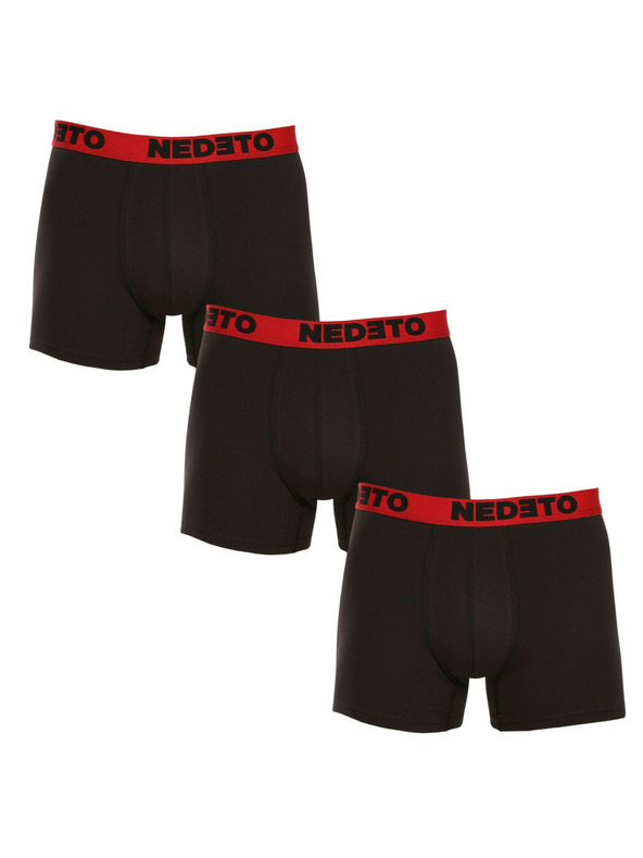 Nedeto Set od tri - muške bokserice Nedeto crne