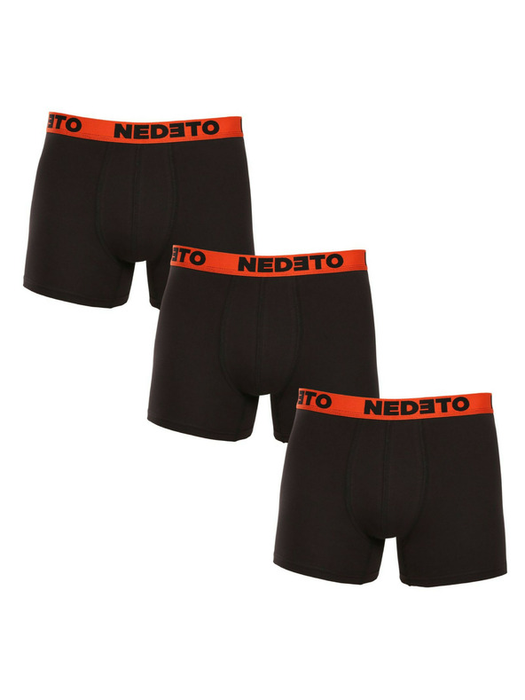 Nedeto Set od tri - muške bokserice Nedeto crne