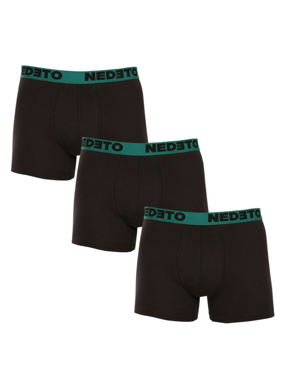 Nedeto Set od tri - muške bokserice Nedeto crne