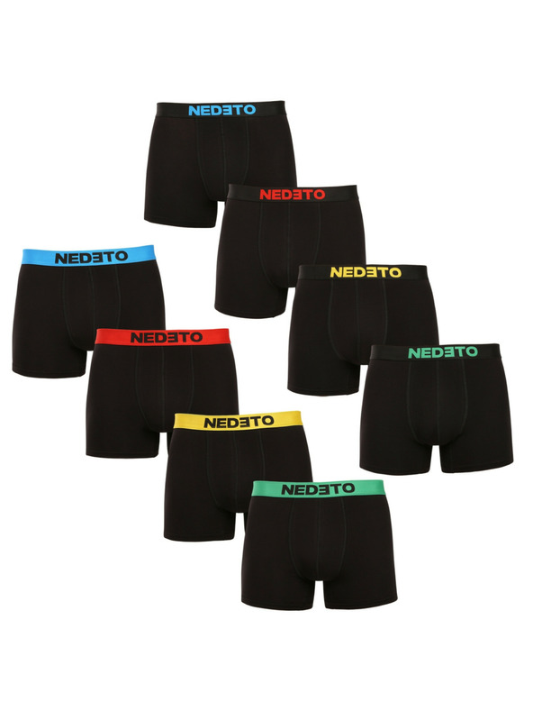 Nedeto Set od osam - muške bokserice Nedeto crne