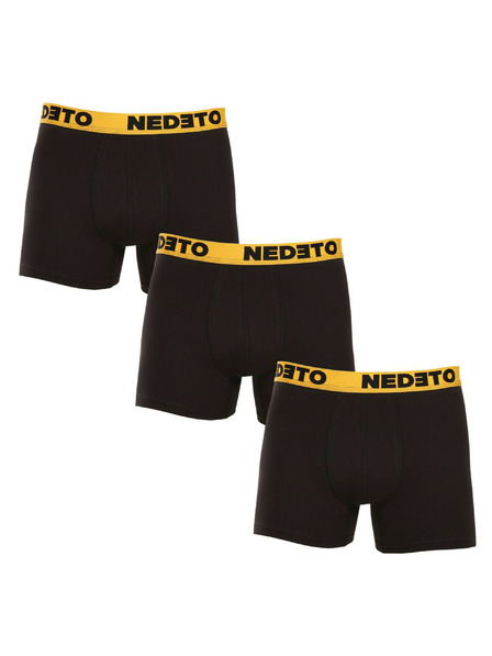 Nedeto Set od tri - muške bokserice Nedeto crne